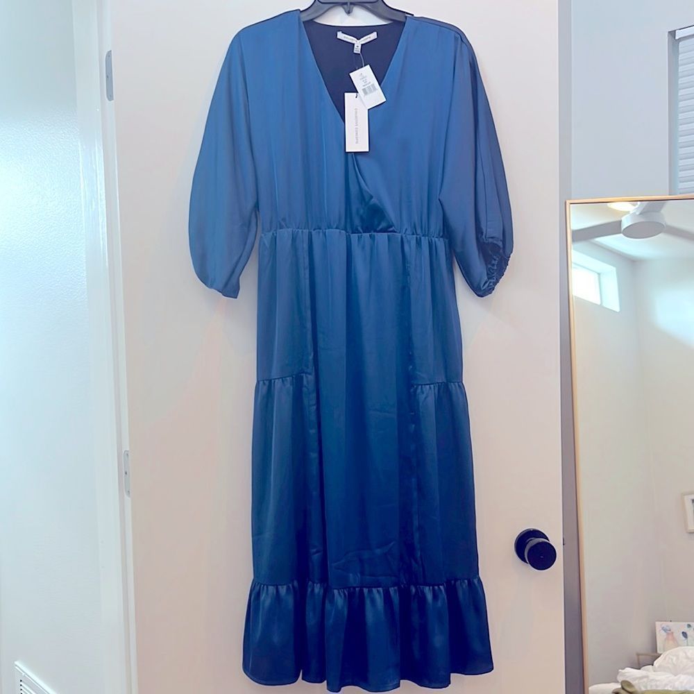 NWT Collective Concepts Satin Midi Dress